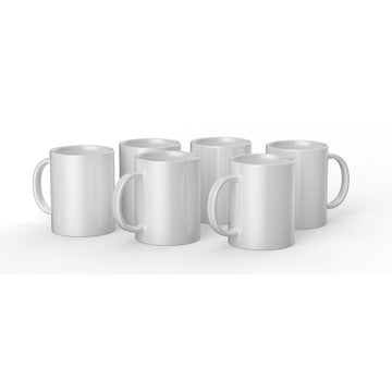 Taza Personalizable para Plotter de corte Cricut CERAMIC Blanco Cerámica (6 Unidades)