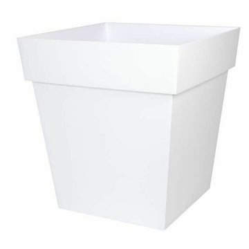 Maceta EDA Tuscany Cuadrado Blanco Ø 50 cm Cuadrada