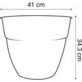 Maceta EDA Verde Ø 41 cm Plástico Redondo Moderno