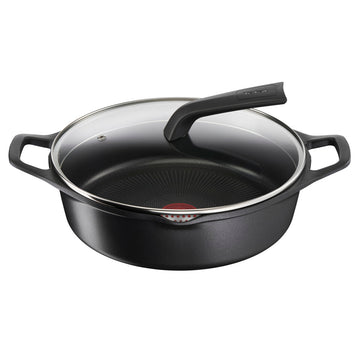 Cacerola Con Tapa Tefal E2497244 Negro Ø 28 cm