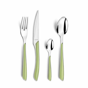 Cubertería Amefa Eclat Verde Metal (24 pcs)