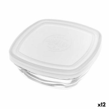 Fiambrera Cuadrada con Tapa Duralex FreshBox Transparente 300 ml 11 x 11 x 4,5 cm (12 Unidades)