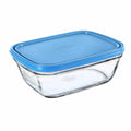 Fiambrera Rectangular con Tapa Duralex Freshbox Azul 1,7 L