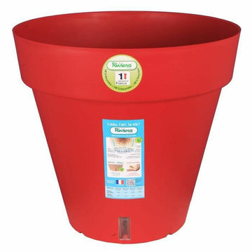 Maceta Riviera Rojo Polipropileno Plástico Redondo Bola Ø 50 cm