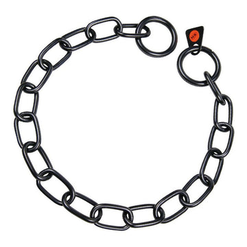 Collar para Perro Hs Sprenger Negro 3 mm Eslabones Semi-Largo (55 cm)