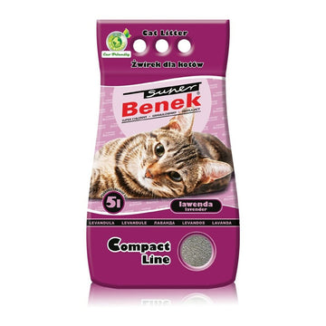 Arena para Gatos Super Benek Compact Lavanda 5 L