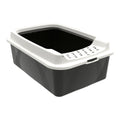 Arenero para Gatos Rotho My Pet Bonnie Eco Blanco/Negro 57,2 x 39,3 x 20,9 cm