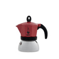 Cafetera Italiana Bialetti Moka Induction Rojo Metal Aluminio 150 ml