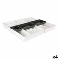 Organizador para Cubiertos Tontarelli Bella Blanco 7 Piezas 49,5 x 49,2 x 6,7 cm (4 Unidades)