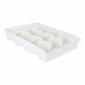 Organizador para Cubiertos Tontarelli Bella plus Blanco (43,6 x 28,7 x 7,13 cm)