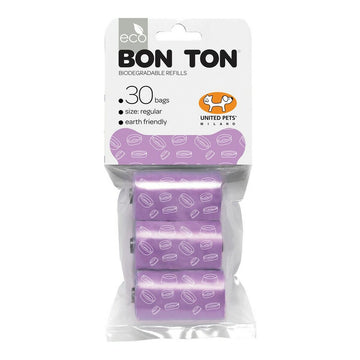 Bolsas higiénicas United Pets Bon Ton Regular Perro Lila (3 x 10 uds)