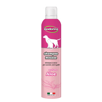 Champú para mascotas Inodorina 300 ml Espuma Aloe Vera