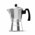 Cafetera Italiana Taurus KCP9009 9T MINI MOKA Plateado Aluminio (9 Tazas)