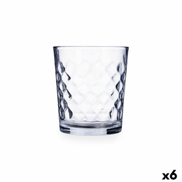 Vaso Quid Diamond Urban Transparente Vidrio 360 ml (6 Unidades)