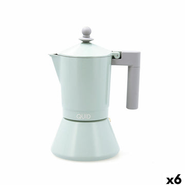 Cafetera Italiana Quid Ozon Verde Metal 6 Tazas (6 Unidades)