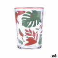 Vaso Quid Kaleido Multicolor Vidrio Hojas 510 ml (6 Unidades)