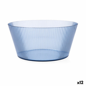 Ensaladera Quid Sunset Azul Plástico 25 cm (12 Unidades)