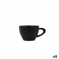 Taza Bidasoa Fosil Negro Cerámica Alúmina 800 ml (12 Unidades)