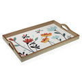 Bandeja Versa Selene Madera MDF 30 x 5 x 45 cm Flores