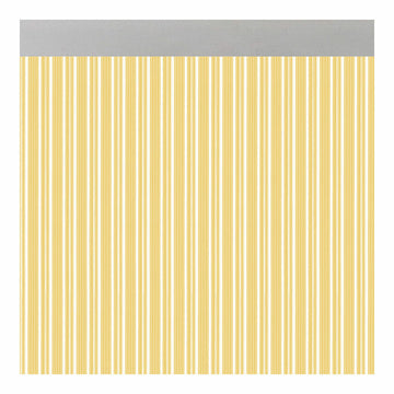 Cortina Acudam Ferrara Puertas Amarillo Transparente Exterior PVC Aluminio 90 x 210 cm