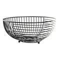 Frutero DKD Home Decor Negro Metal 28 x 28 x 12 cm