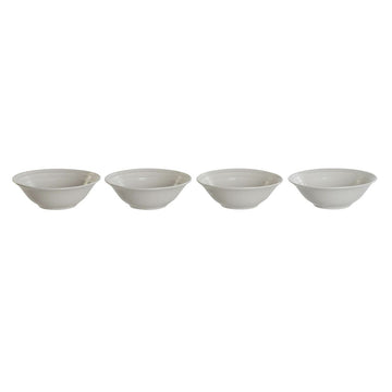 Set de Cuencos DKD Home Decor Blanco Porcelana 17 x 17 x 7 cm