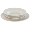 Vajilla Home ESPRIT Blanco Porcelana Rayas 27 x 27 x 2 cm 18 Piezas