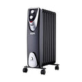 Radiador EDM Black Edition Negro/Gris 1500 W