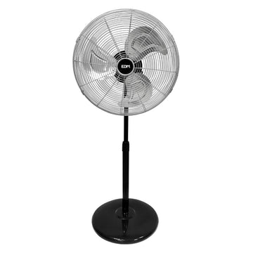 Ventilador de Pie EDM Negro mate 80 W Ø 50 cm industrial