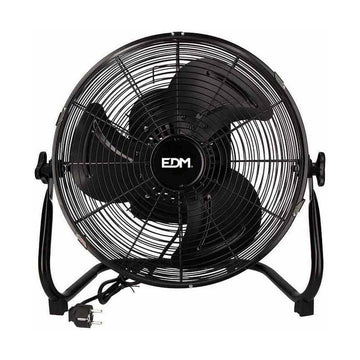 Ventilador de Suelo EDM Freshwind industrial Oscilante Negro 45 W Ø 35 x 44 cm