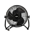 Ventilador de Suelo EDM industrial Oscilante Negro 60 W Ø 40 x 51,5 cm