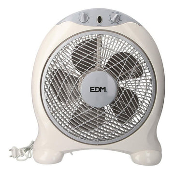 Ventilador de Sobremesa EDM Blanco Gris 45 W 38,5 x 13 x 46 cm