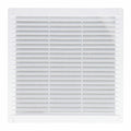 Rejilla de ventilación EDM 87704 Blanco 20 x 20 x 0,7 cm Mosquitera