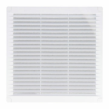 Rejilla de ventilación EDM 87704 Blanco 20 x 20 x 0,7 cm Mosquitera