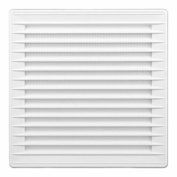 Rejilla de ventilación EDM 87724 Blanco 17 x 17 x 1,15 cm Mosquitera