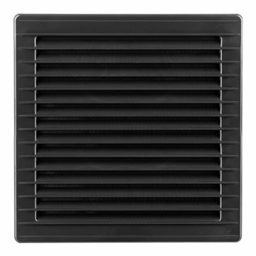 Rejilla de ventilación EDM 87726 Antracita 17 x 17 x 1,15 cm Mosquitera