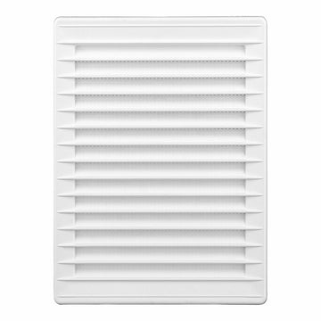 Rejilla de ventilación EDM 87733 Blanco 13,7 x 20,7 cm Mosquitera