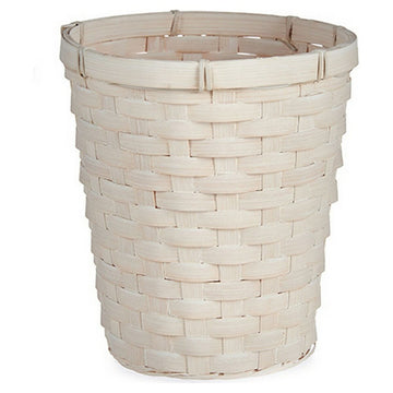 Macetero 20 x 19 x 20 cm Blanco PVC Bambú