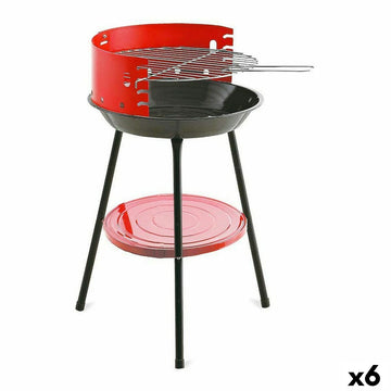 Barbacoa Algon Rojo Parrilla 36 x 36 x 55 cm