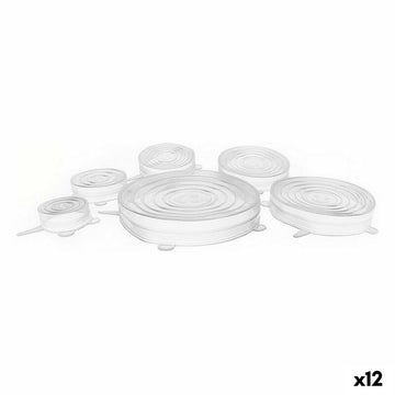 Set Privilege Tapa Silicona Transparente (12 Unidades) (6 pcs)