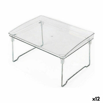 Soporte para Platos Confortime Plegable Transparente 31 x 22 x 16,8 cm (12 Unidades)