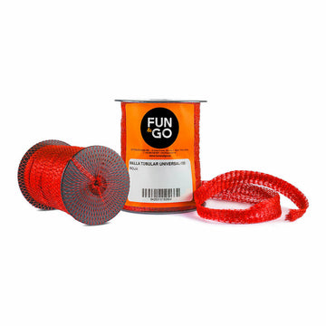 Malla tubular para envasado Fun&Go Universal-100 Rojo 25 m