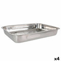 Bandeja para Horno Quttin Acero Plateado Rectangular 43,4 x 31,2 cm (4 Unidades)