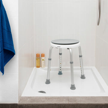 Taburete de Baño Giratorio y Regulable Roshawer InnovaGoods