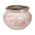 Macetero Romimex Beige Rosa Porcelana 23 x 16 x 23 cm