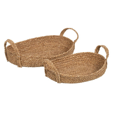 Cesta Decorativa Fibra natural 48 x 32 x 18 cm (2 Unidades)