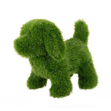 Figura Decorativa Polipropileno Césped Artificial Perro 23 x 35 x 33 cm