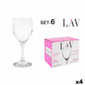 Set de copas de vino LAV Blanco 200 ml 6 Piezas (4 Unidades)