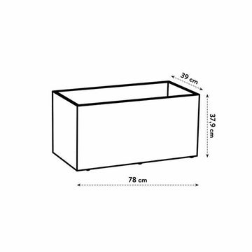 Maceta Elho Ø 78 cm Blanco Plástico Moderno