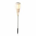 Antorcha de Jardín Lumineo Solar Blanco Mimbre 61 x 10 cm